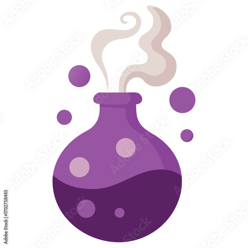 vector illustration of a vase with flowers