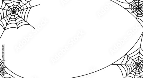 Vector Cobwebs Background
