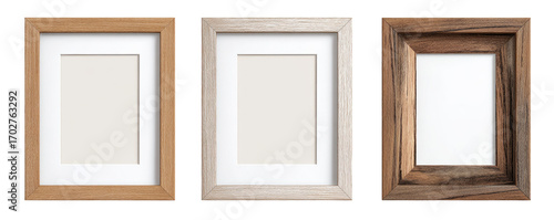 Three empty wooden picture frames (1)