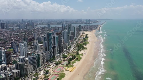 Beautiful aerial view of Recife in September, 2025. Recife, Pernambuco State, Brazil 