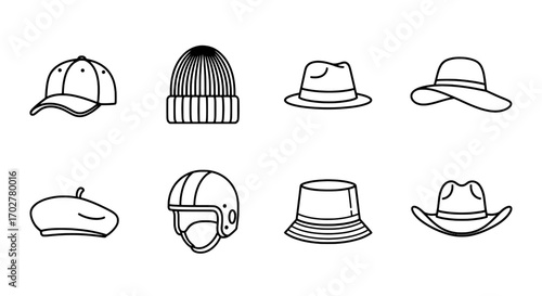 Variety of Hats A Collection of Stylish Headwear