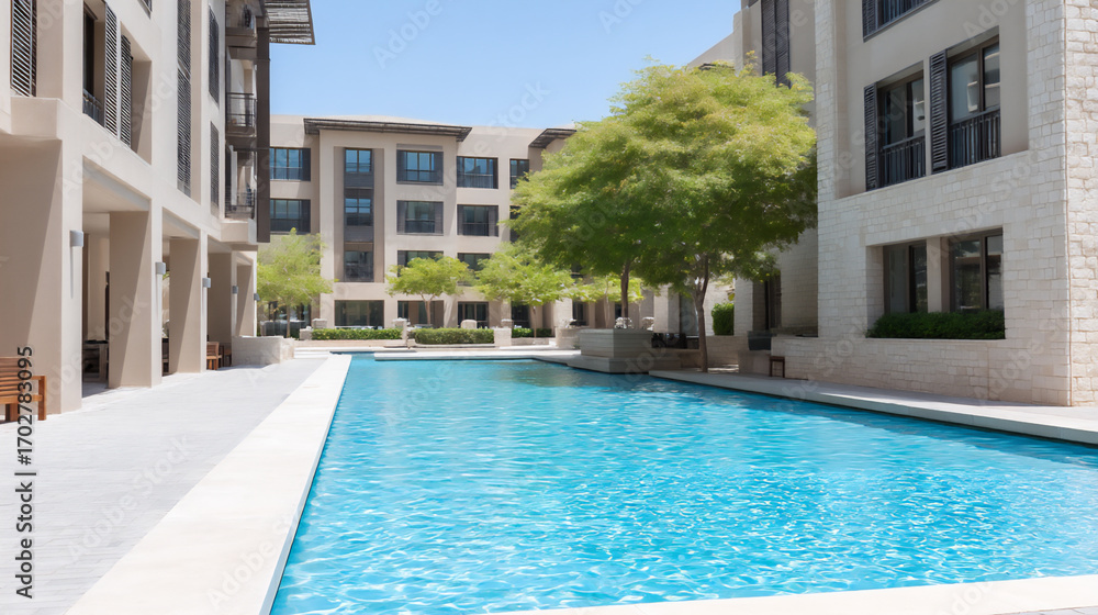 Fototapeta premium qatar foundation buildings with their unique and innovative architectural designs