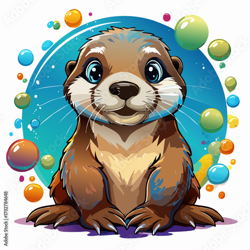 Niedliches Otterbaby