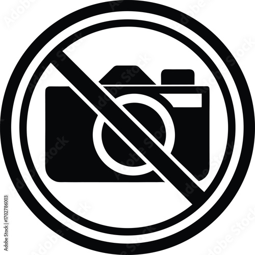 No Photography / Camera Prohibited Icon