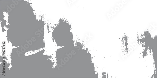 Abstract grunge background with ink blots of a detailed map of Europe