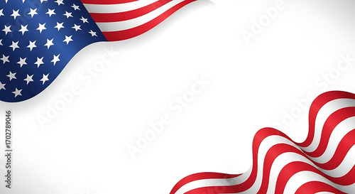 American Flag Background for Patriotic Designs