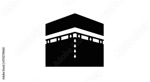 Kaaba Silhouette vector