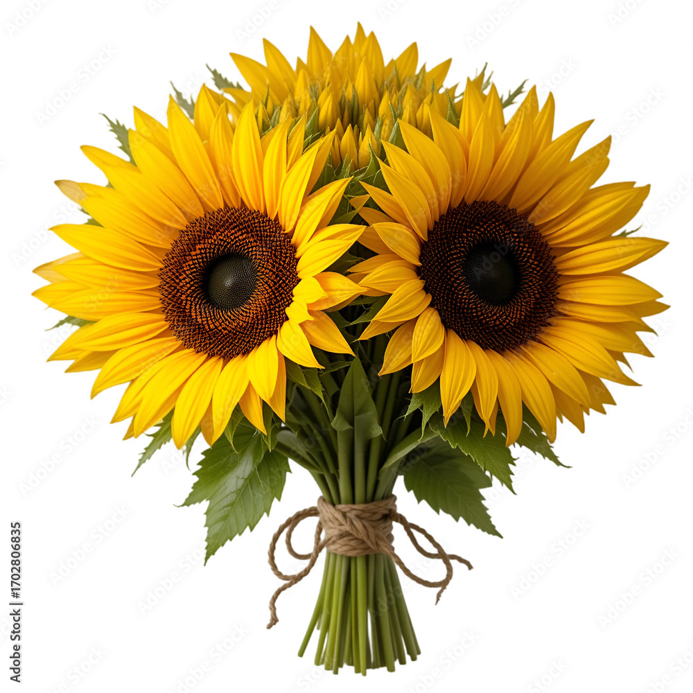 Obraz premium sunflower isolated on white background