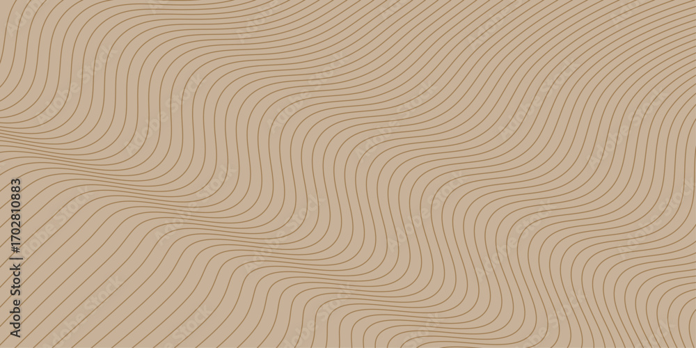 Fototapeta premium Wavy sand dunes with a ripple texture and intricate patterns. Spaghetti or noodle wavy yellow and white pattern. Retro groovy colorful wavy pattern. wavy stripes background. Vector illustration.