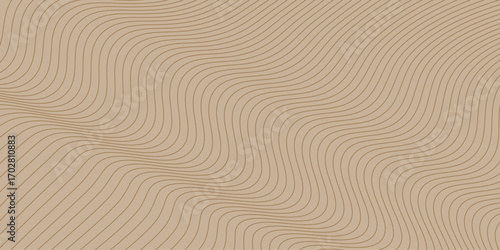 Wavy sand dunes with a ripple texture and intricate patterns. Spaghetti or noodle wavy yellow and white pattern. Retro groovy colorful wavy pattern. wavy stripes background. Vector illustration.