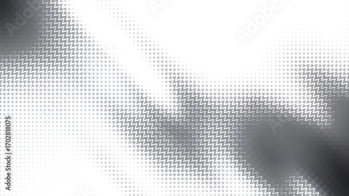Abstract grayscale halftone pattern with subtle light streaks and gradient effect creating a modern textured background