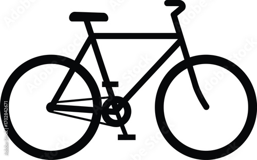 bicycle. . ilustrasi simple bicycle icon, bicycle silhouette. bicycle flat icon. bicycle symbol vector