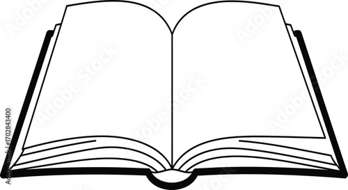 open book, open book icon which commonly symbolizes 
Knowledge and Learning Representing education, study, and the pursuit of information