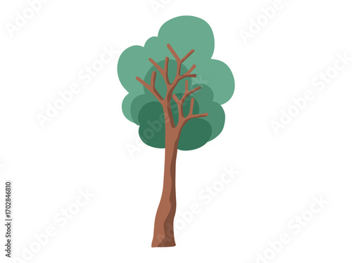 Tropical Jungle Plant Background Illustration