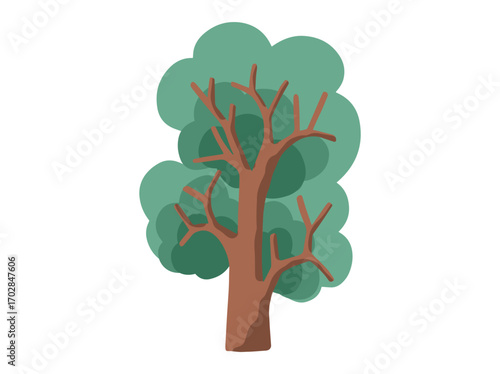 Tropical Jungle Plant Background Illustration