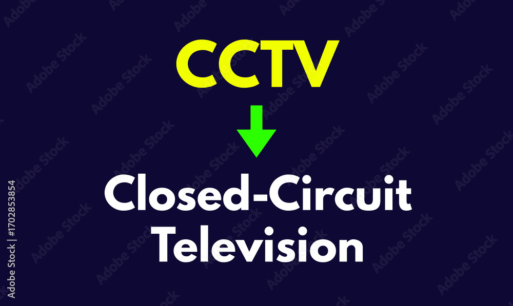Fototapeta premium CCTV, Closed-Circuit Television