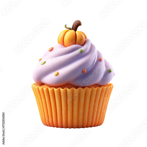 Pumpkin Cupcake with Autumn Treat.