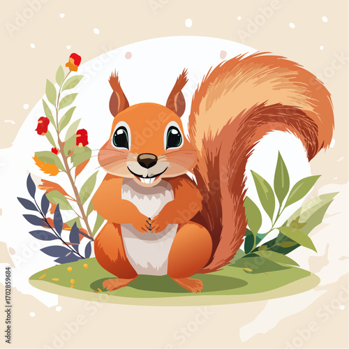 Niedliches Eichhörnchen