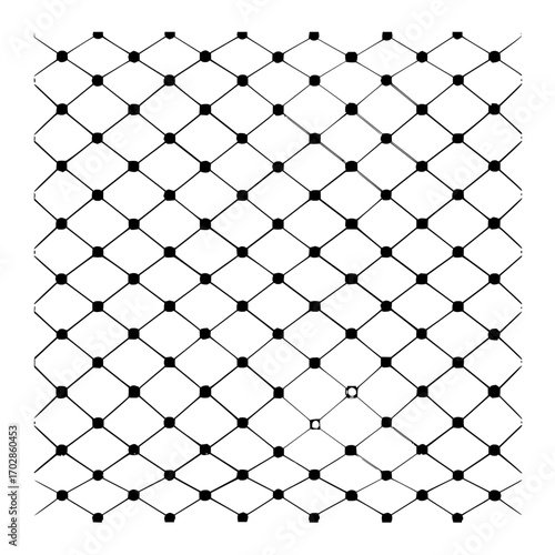 Black and white geometric pattern background design with diamond grid and square dots for digital use cases