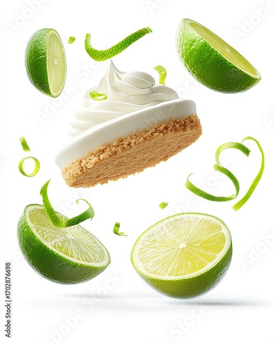 Fresh Key Lime Cheesecake with Citrus Zest