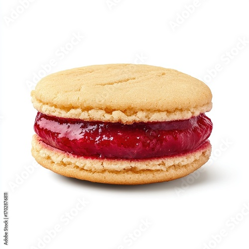 Guava Alfajores Isolated on White Background