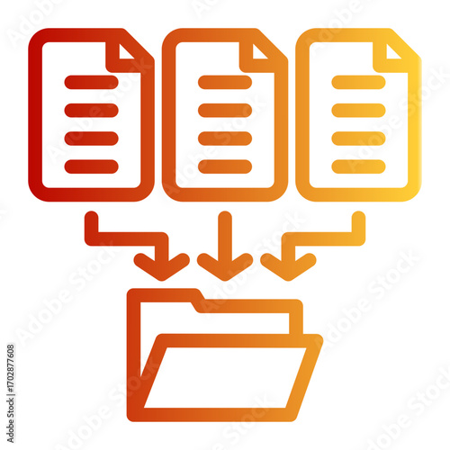 Archive Box Storage Collection (Outline Gradient Style)