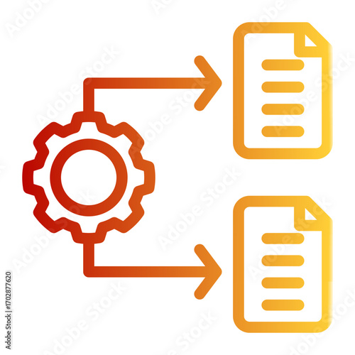 Link Data Synchronization Merge (Outline Gradient Style)
