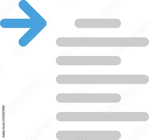 Increase Indent Format Icon