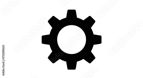 Gear Icon Represents Settings, Configuration, and Mechanics in Industrial and Technical Contexts