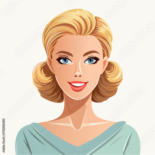 Retro Frauenportrait