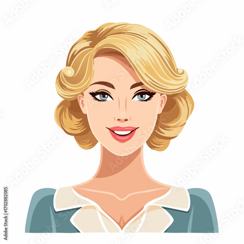 Retro Frauenportrait