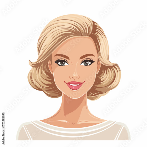 Retro Frauenportrait