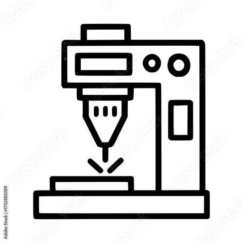 Precise industrial laser cutter crafting intricate designs on materials with advanced technology