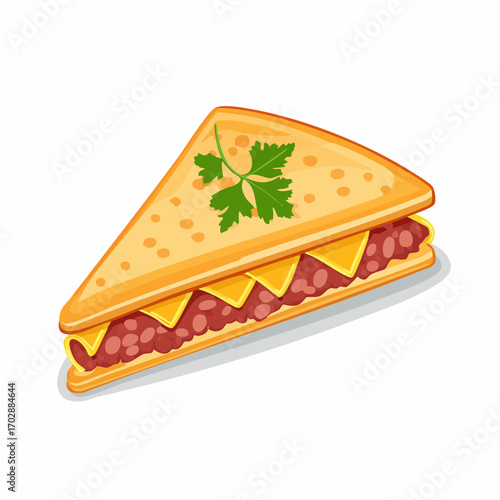 Quesadillas mit Hackfleisch, Käse und Koriander