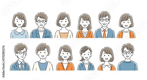 Diverse team portraits showcase professionalism and approachability for modern business branding