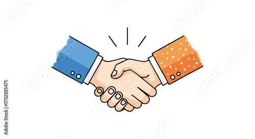 Professional handshake symbolizes successful business deal closure and partnership agreement celebration