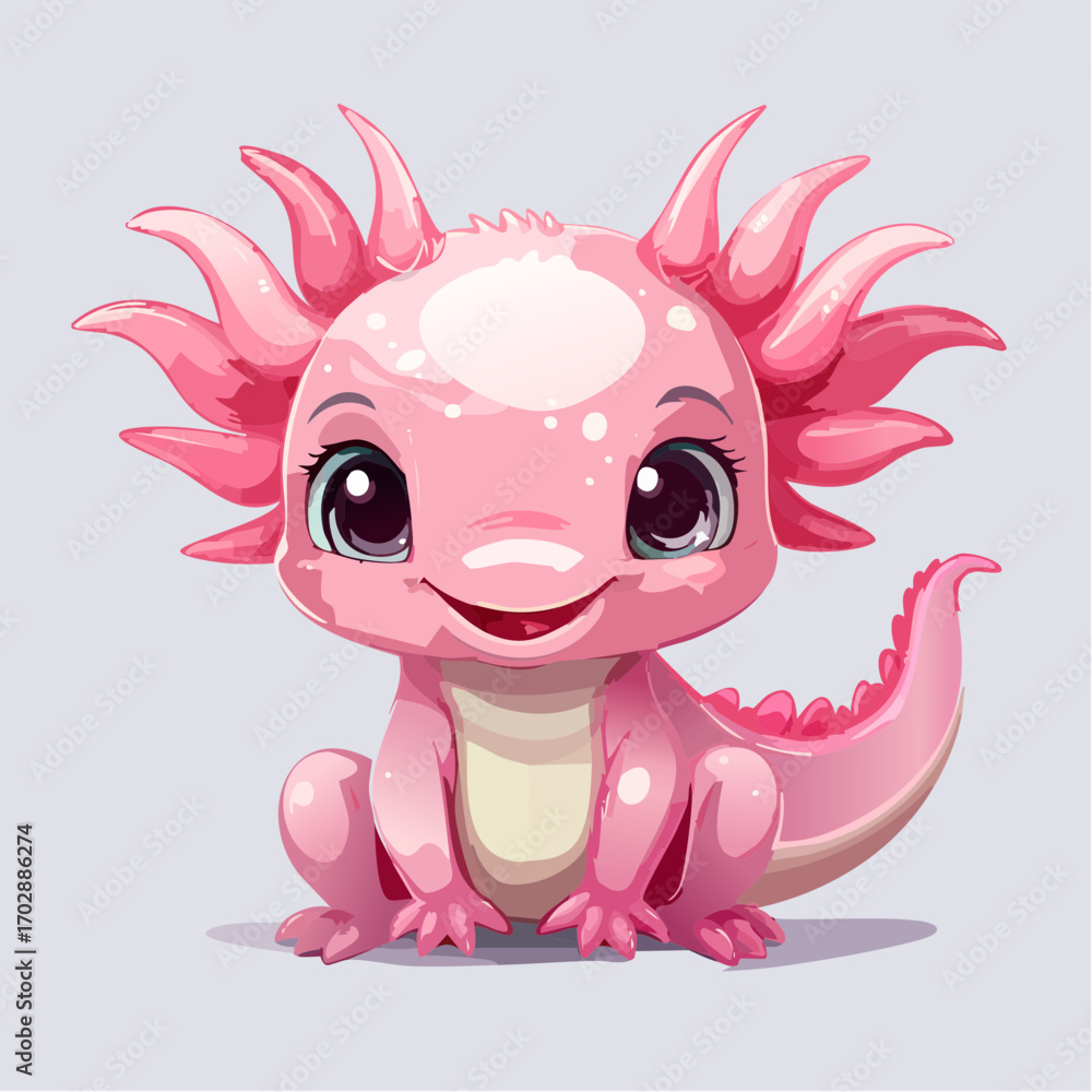 Fototapeta premium Niedliches Axolotl