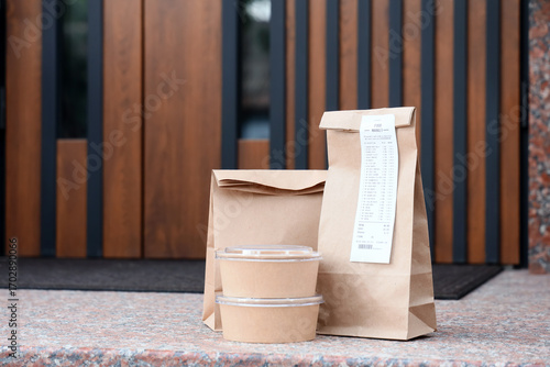 Delivered order on porch ou...