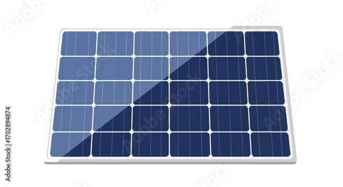 solar panel array capturing sunlight for renewable energy generation in an eco-friendly setup Visual representation of photovoltaic technology