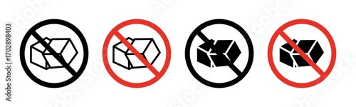 Sugar free icons vector graphics collection on white background