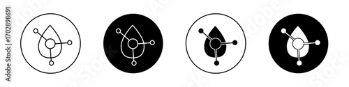 Retinol icons vector graphics collection on white background