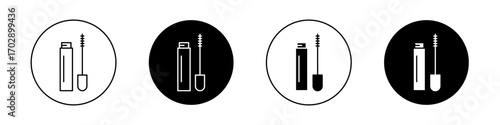 Mascara icons vector graphics collection on white background