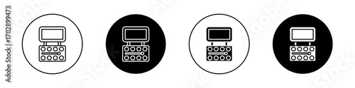Makeup palette icons vector graphics collection on white background