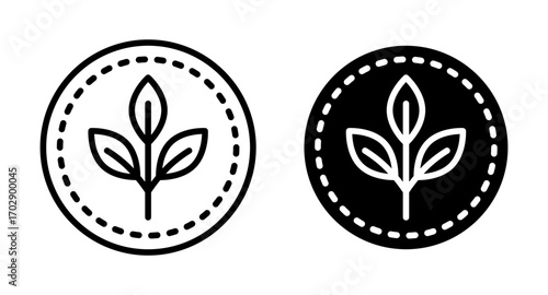Fibre icons vector graphics collection on white background