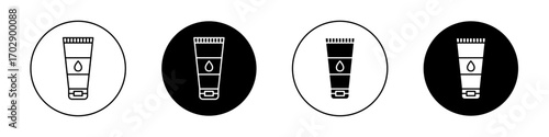Face wash icons vector graphics collection on white background