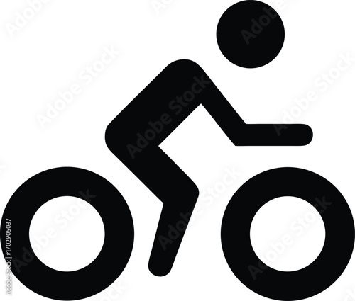 a cyclist rides through vibrant summer park scenery