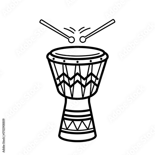 Djembe Drum Line Art Musical Instrument Percussion Rhythm African Culture high quality professional