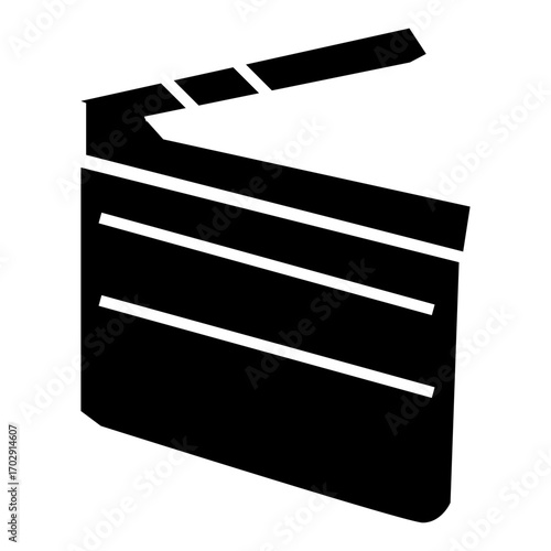 vector illustration of a movie clapper board