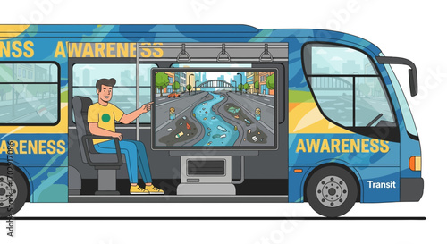 Public Awareness Campaign: Visualizing Environmental Pollution on City Transit