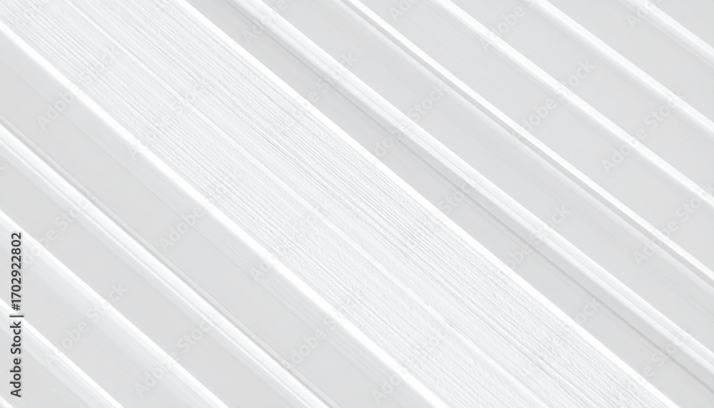 Obraz premium White Corrugated Metal Sheet Texture Background with Diagonal Lines and Wood Grain Detail